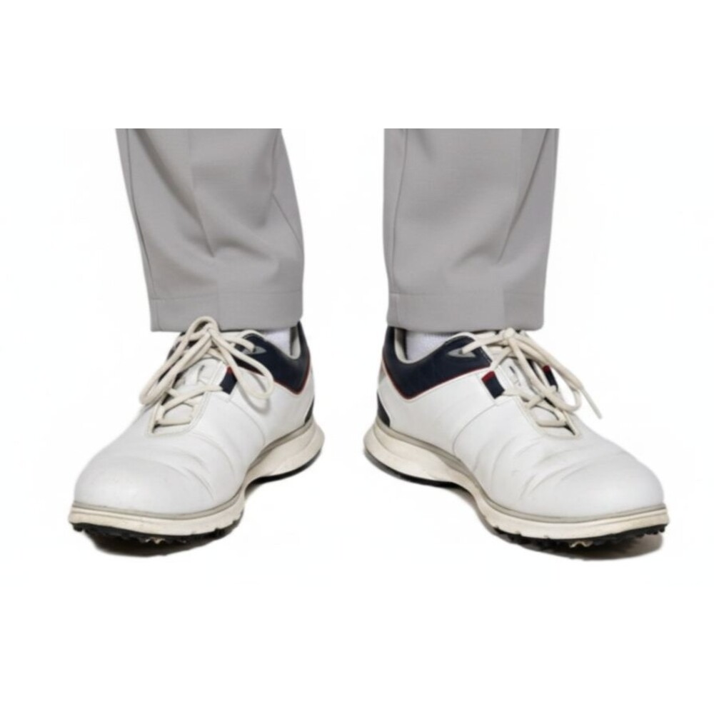 FootJoy Shoes Pro SL Golf Mens Size 11.5 Red White and Blue Accents Spikeless
